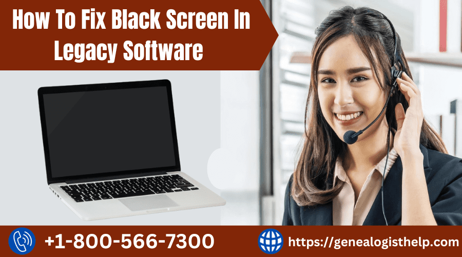 How to Fix Black screen in legacy software
