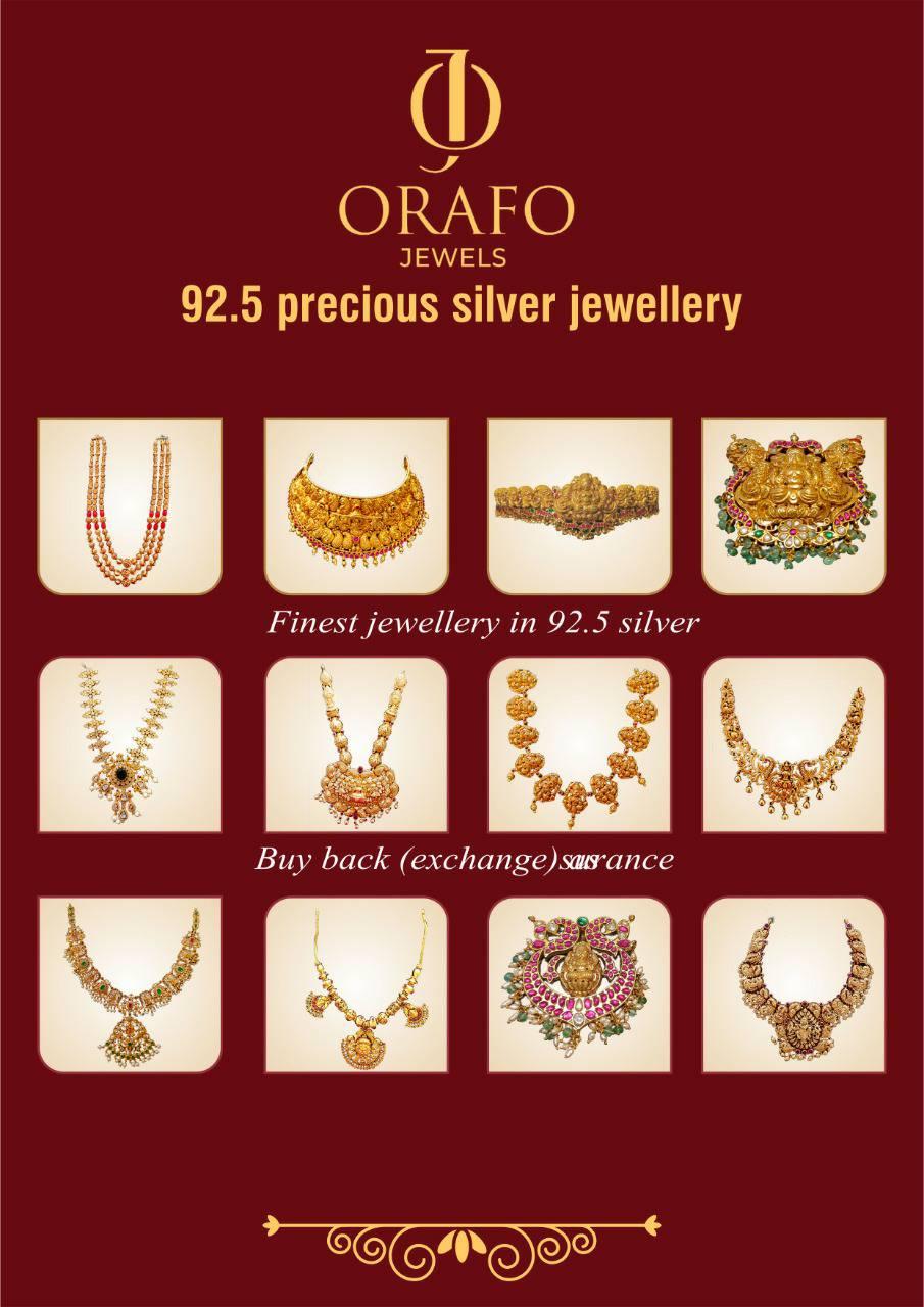 92.5 Silver Jewellery Collection  | orafo jewels suchitra